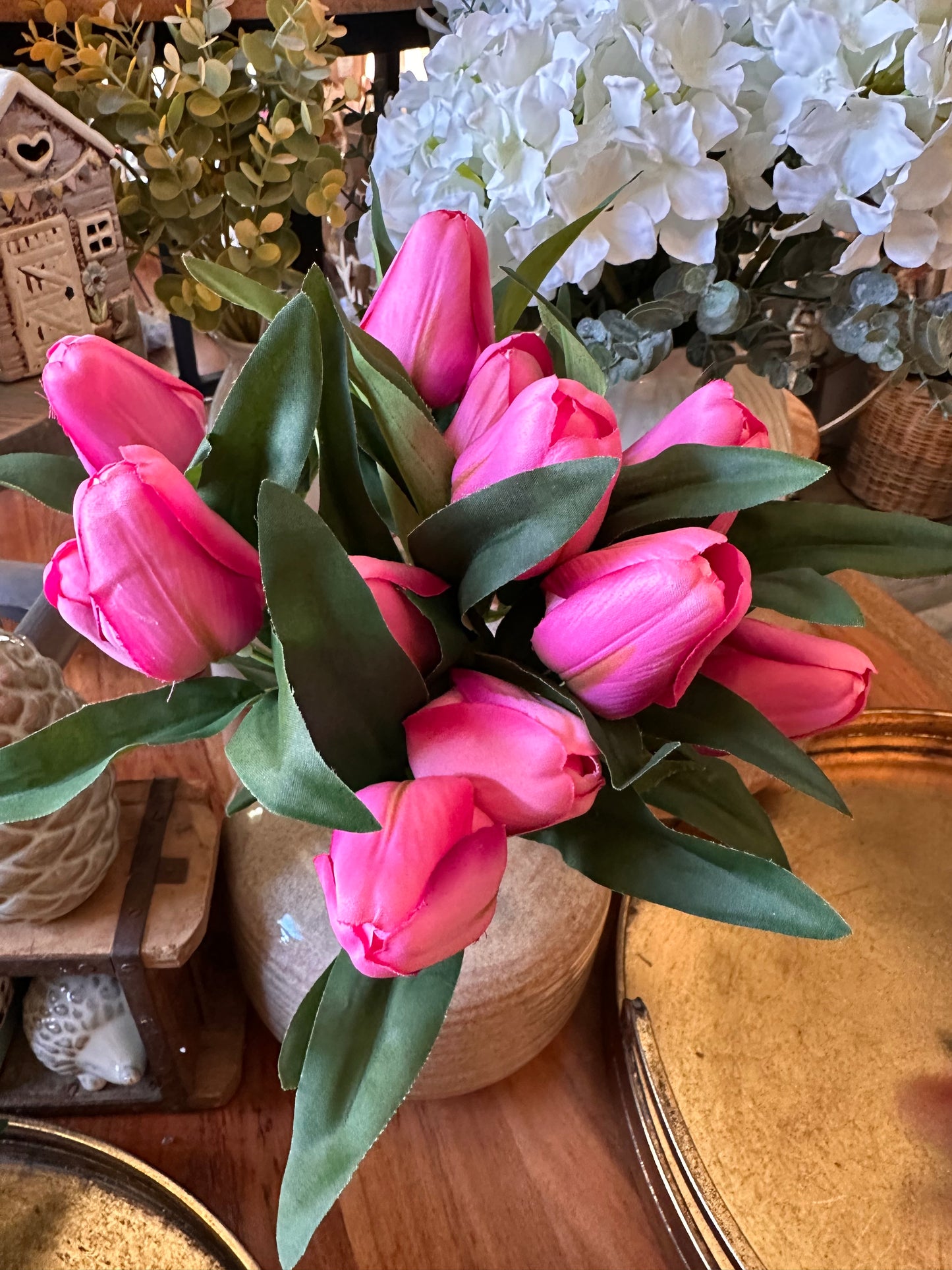 Faux Silk Tulip Bunch | Choice of Colours