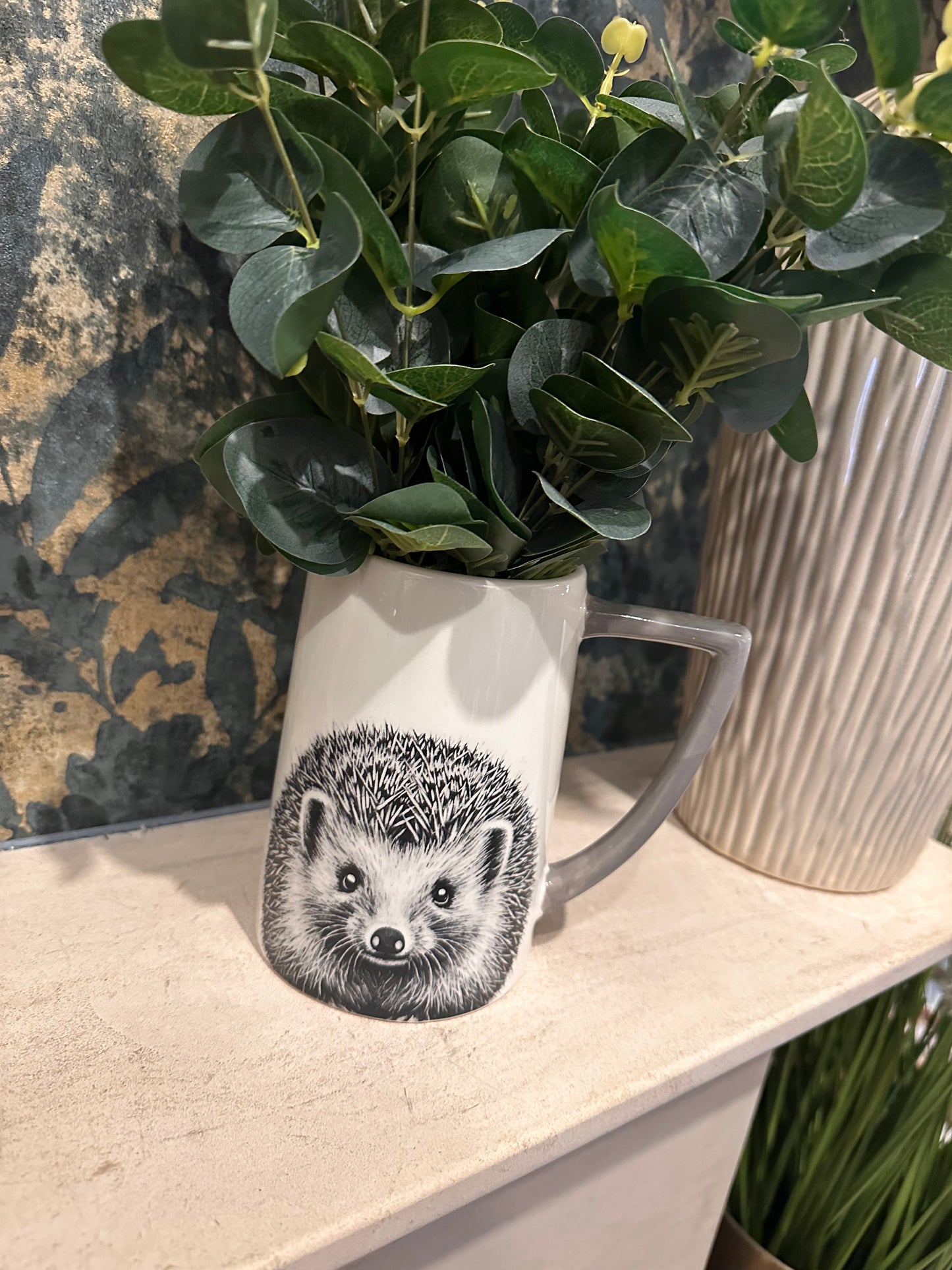 Hedgehog Design Jug | Flowers or Food Safe