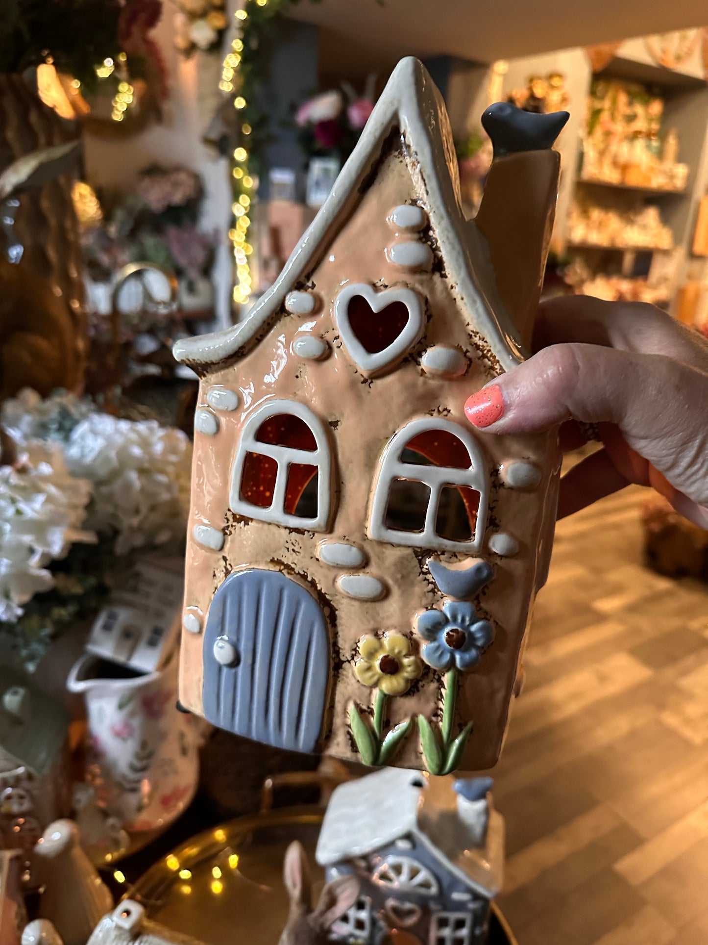 Garden Birds Ochre Stonewear House