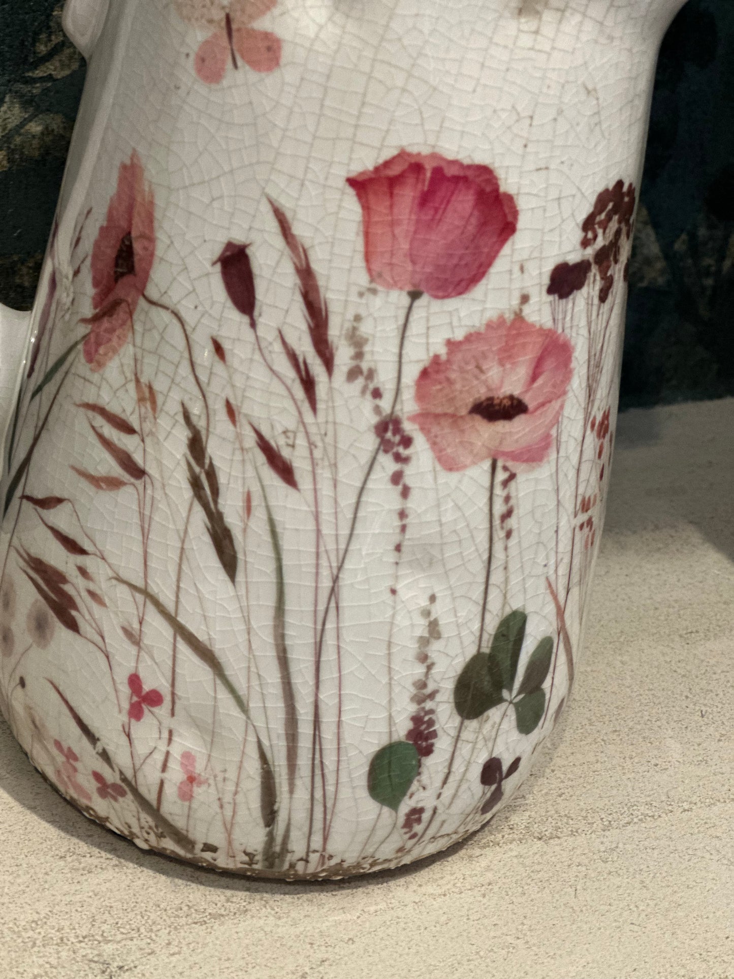 Flower Jug Vintage Style On Own or with Faux Flowers