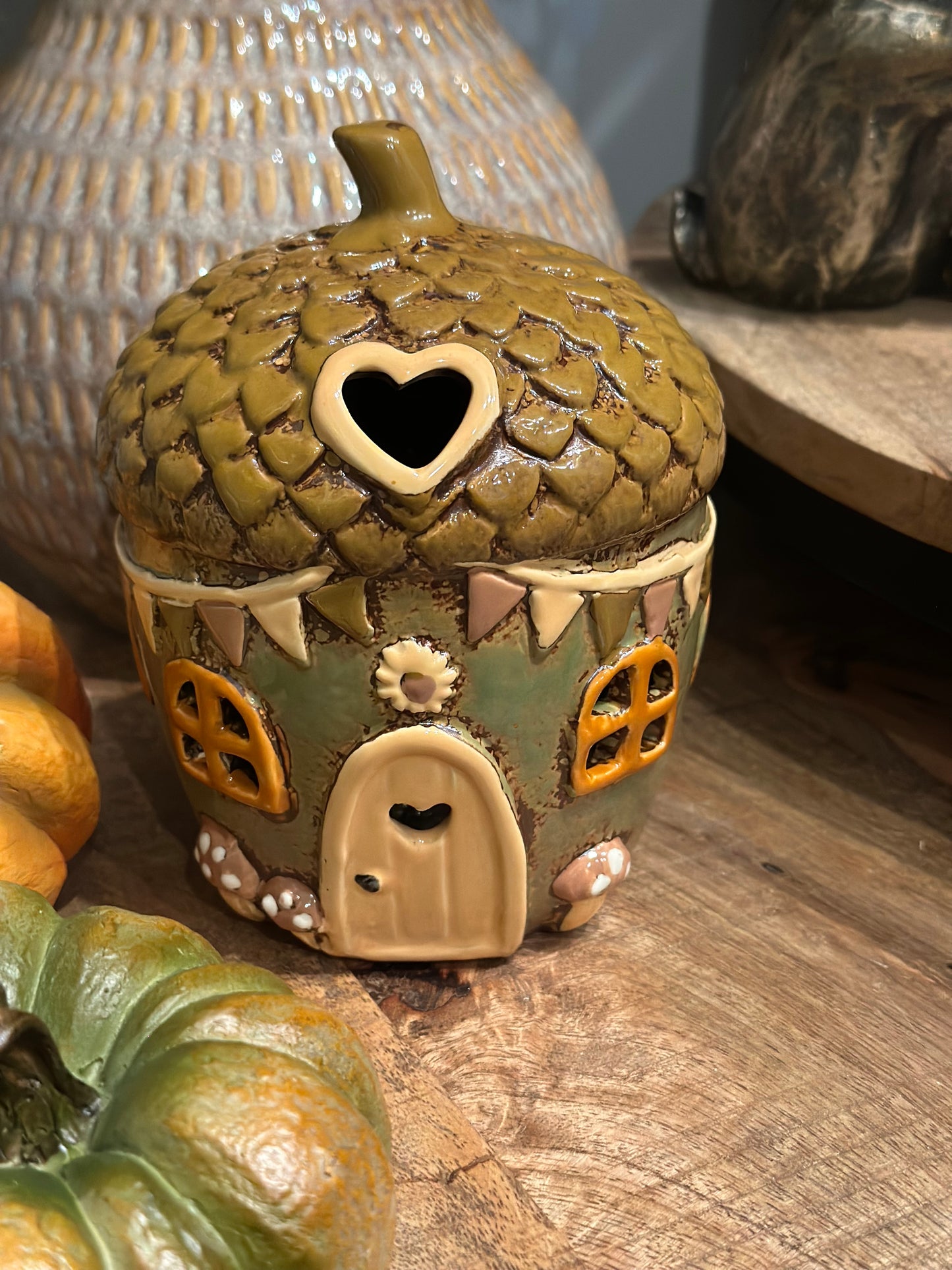 Stoneware Acorn Houses