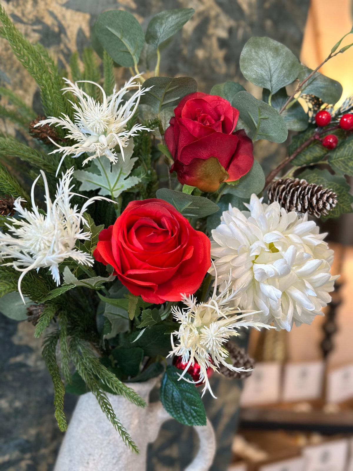 Faux Flower Arrangement