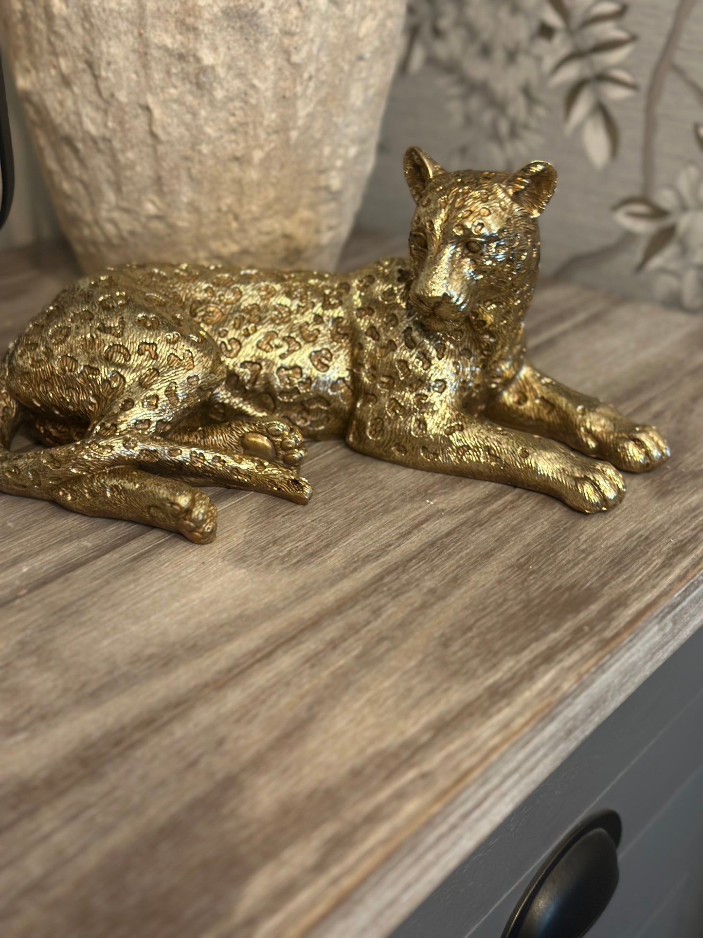 Gold Laying Leopard