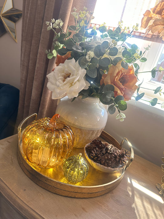 Glass LED Pumpkin