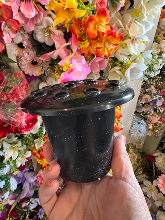 Universal Black Plastic Grave Pot