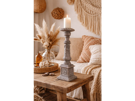 Stunning Vintage Style Tall Candlestick