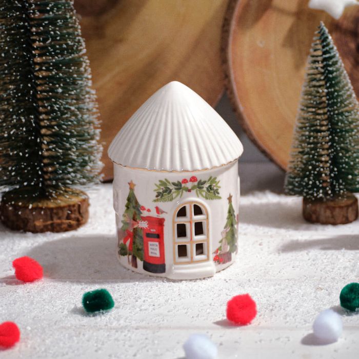Winter Wonderland Ceramic LED House