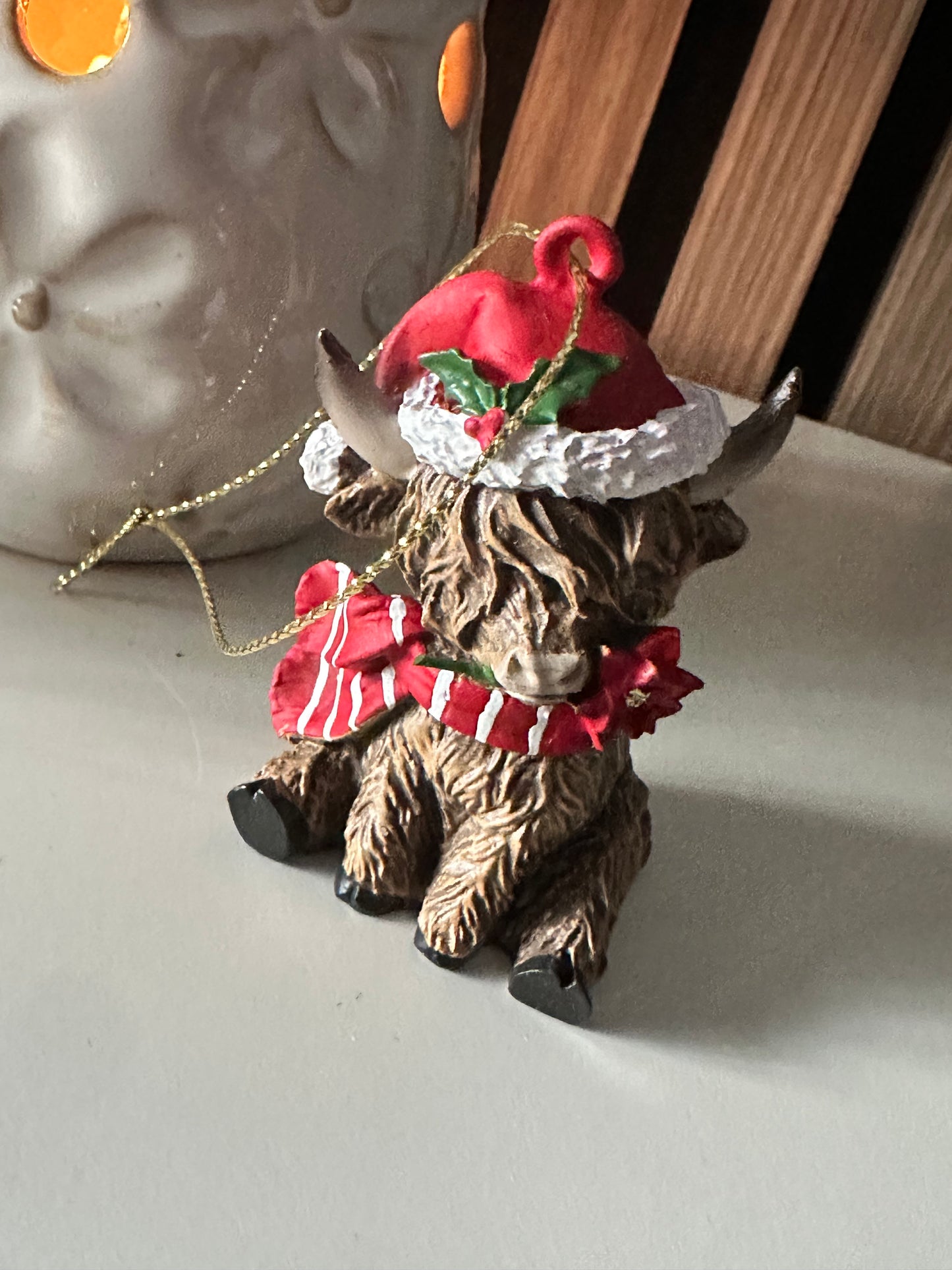 Christmas Highland Cow Tree Hangers Choice of Four