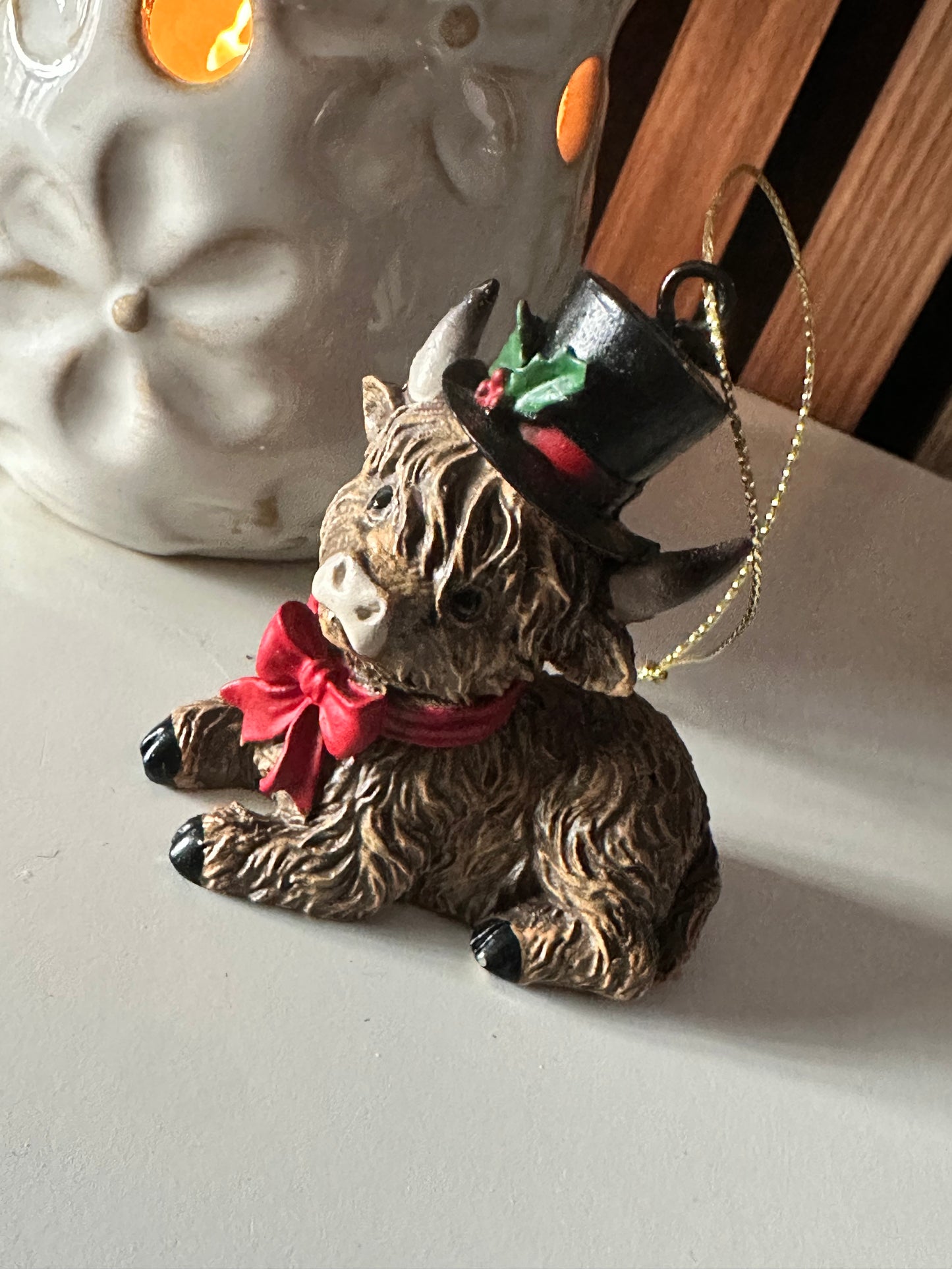 Christmas Highland Cow Tree Hangers Choice of Four