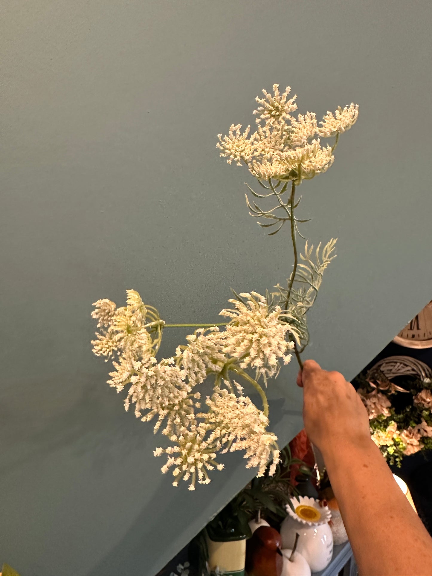 Faux Queen Anne’s Lace Spray