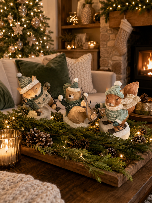 Woodland Skiing Animals | Choice Of 3