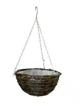 10 inch Wicker Hanging Basket